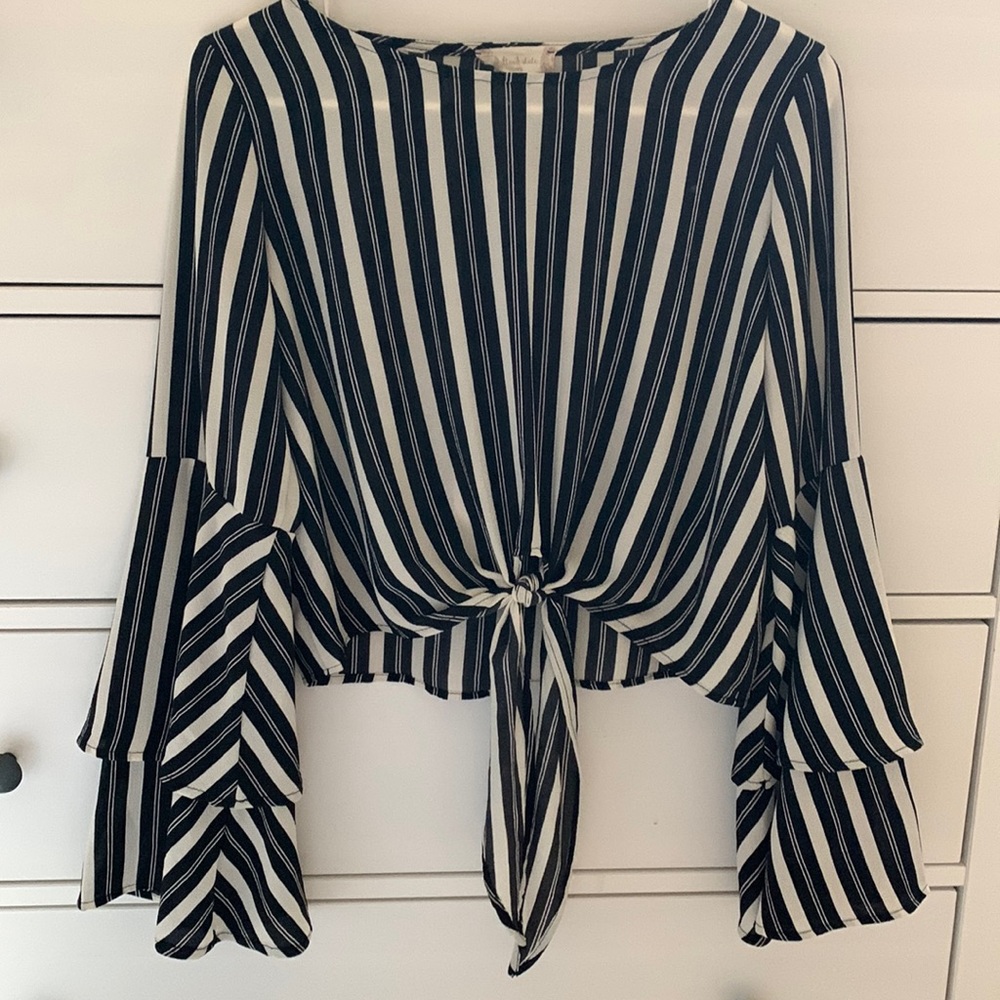 Altar’d State striped bell-sleeve shirt